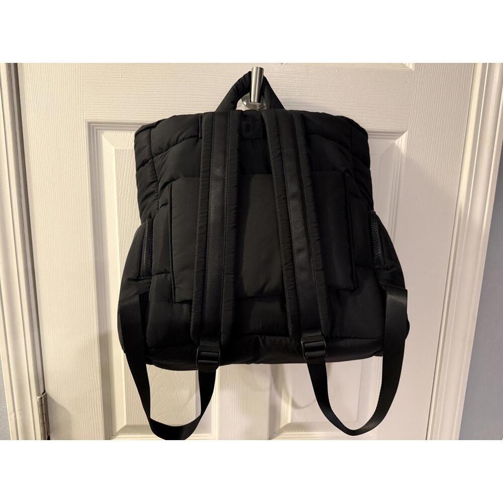 Wilo the Label Black Puffer Drawstring Backpack - Picture 2 of 5